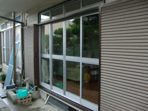 佐賀市内Ｈ様邸　アタッチメント付複層ガラスの施工
